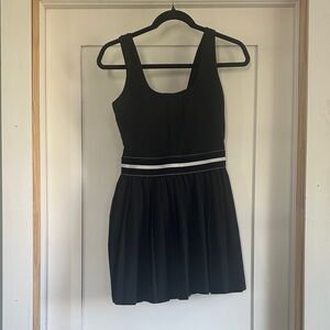 All in Motion Black Mini Dress with White Accents